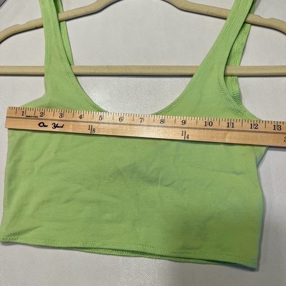 Topshop Crop Top Tank Top Sleeveless Casual Green Petite Size 4 - Picture 6 of 10